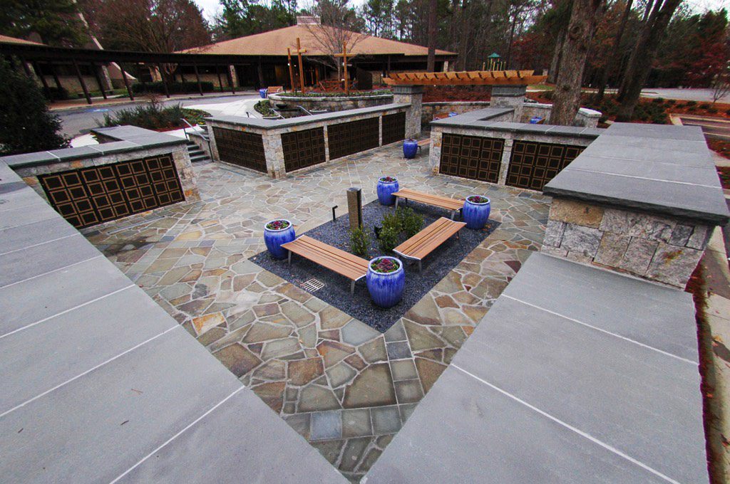 All Saints Catholic Church Columbarium in Daytime