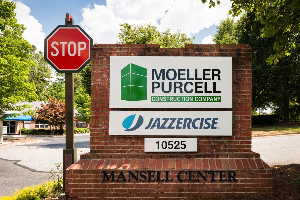 Moeller Purcell Construction Company Office Entrance Sign