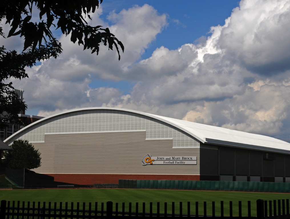 Georgia Tech Football Practice Facility Southern Daylight View