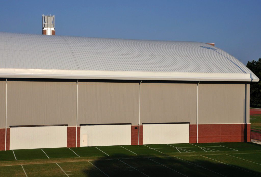 Georgia Tech Indoor Football Practice Facility Elevated Eastern View