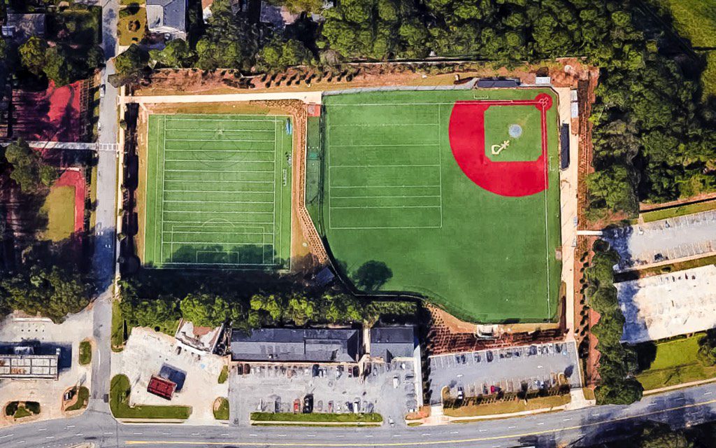 St. Pius X Catholic High School Seaver Athletic Complex Aerial View
